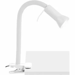 Luminaires Brilliant Lampes À Poser|Lampe à clip Brilliant Flex Blanc, 1 lumière