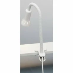 Luminaires Brilliant Lampes À Poser|Lampe à clip Brilliant Flex Blanc, 1 lumière