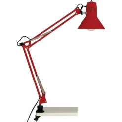 Luminaires Brilliant Lampes À Poser|Lampe à clip Brilliant Hobby Rouge, 1 lumière