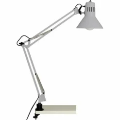 Luminaires Brilliant Lampes À Poser|Lampe à clip Brilliant Hobby Titane, 1 lumière