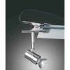 Luminaires Fabas Luce Lampes À Poser|Lampe à clipper Fabas Luce ALICE Nickel mat, 1 lumière