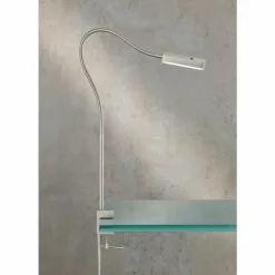 Luminaires Fischer & Honsel Éclairage Led|lampe â clipper Fischer & Honsel Raik LED Nickel mat, 1 lumière, Détecteur de mouvement