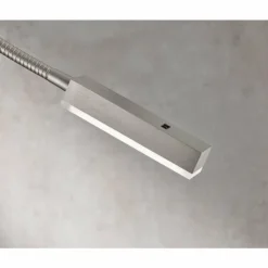 Luminaires Fischer & Honsel Éclairage Led|lampe â clipper Fischer & Honsel Raik LED Nickel mat, 1 lumière, Détecteur de mouvement