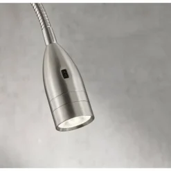 Luminaires Fischer & Honsel Éclairage Led|lampe â clipper Fischer & Honsel Sten LED Nickel mat, 1 lumière, Détecteur de mouvement