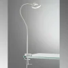Luminaires Fischer & Honsel Éclairage Led|lampe â clipper Fischer & Honsel Jax LED Nickel mat, 1 lumière