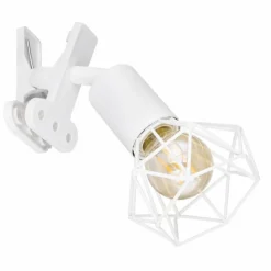 Luminaires Globo Lighting Lampes À Poser|lampe â clipper Globo XARA Blanc, 1 lumière
