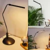 hofstein Lampes À Poser|lampe â clipper Winnipeg LED Noir, 1 lumière