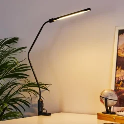 hofstein Lampes À Poser|lampe â clipper Winnipeg LED Noir, 1 lumière