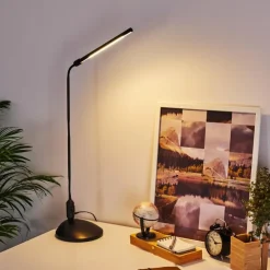 hofstein Lampes À Poser|lampe â clipper Winnipeg LED Noir, 1 lumière