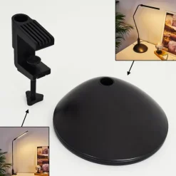 hofstein Lampes À Poser|lampe â clipper Winnipeg LED Noir, 1 lumière