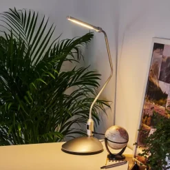 hofstein Lampes À Poser|lampe â clipper Winnipeg LED Argenté, 1 lumière