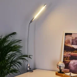hofstein Lampes À Poser|lampe â clipper Winnipeg LED Argenté, 1 lumière