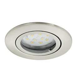 Luminaires Eglo Luminaires Encastrés|Lampe à encastrer Eglo TEDO Nickel mat, 1 lumière