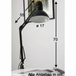 Luminaires Brilliant Lampes À Poser|Lampe à pince Brilliant Hobby Noir, 1 lumière