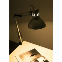 Luminaires Brilliant Lampes À Poser|Lampe à pince Brilliant Hobby Acier inoxydable, Titane, 1 lumière