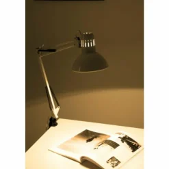 Luminaires Brilliant Lampes À Poser|Lampe à pince Brilliant Hobby Blanc, 1 lumière