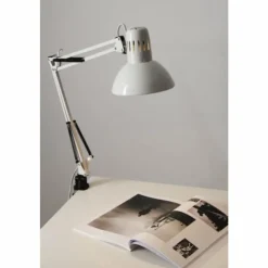 Luminaires Brilliant Lampes À Poser|Lampe à pince Brilliant Hobby Blanc, 1 lumière