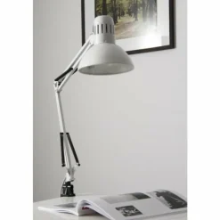 Luminaires Brilliant Lampes À Poser|Lampe à pince Brilliant Hobby Blanc, 1 lumière