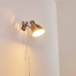 hofstein Lampes À Poser|Lampe à pince Stranderott Acier inoxydable, 1 lumière