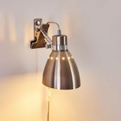 hofstein Lampes À Poser|Lampe à pince Stranderott Acier inoxydable, 1 lumière