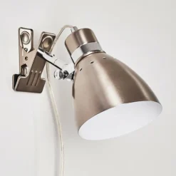 hofstein Lampes À Poser|Lampe à pince Stranderott Acier inoxydable, 1 lumière