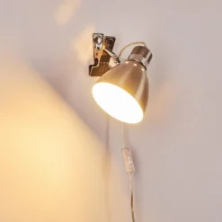 hofstein Lampes À Poser|Lampe à pince Stranderott Acier inoxydable, 1 lumière
