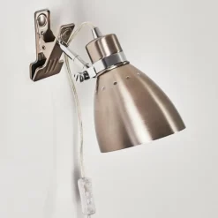 hofstein Lampes À Poser|Lampe à pince Stranderott Acier inoxydable, 1 lumière