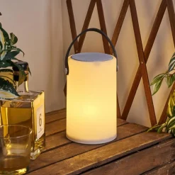 Lampe à poser Chilar LED Noir, Blanc, 1 lumière, Télécommandes, Changeur de couleurs