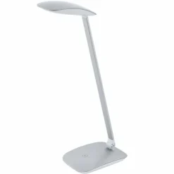 Luminaires Eglo Éclairage Led|Lampe à poser Eglo CAJERO LED Argenté, 1 lumière