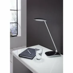 Luminaires Eglo Éclairage Led|Lampe à poser Eglo CAJERO LED Noir, 1 lumière