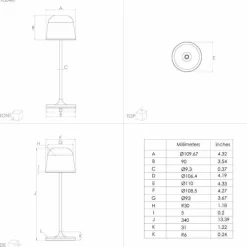 Lampe à poser Eglo MANNERA LED Sable, 1 lumière