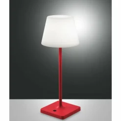Lampe à poser Fabas Luce Adam LED Rouge, 1 lumière