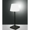 Lampe à poser Fabas Luce Adam LED Gris, 1 lumière