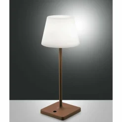 Lampe à poser Fabas Luce Adam LED Rouille, 1 lumière