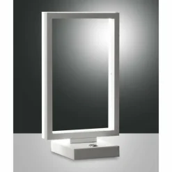 Luminaires Fabas Luce Éclairage Led|Lampe à poser Fabas Luce Bard LED Blanc, 1 lumière