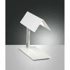 Luminaires Fabas Luce Éclairage Led|Lampe à poser Fabas Luce Washington LED Blanc, 1 lumière
