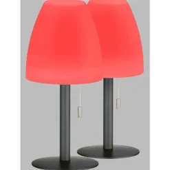 Lampe à poser FHL easy Fiumara LED Noir, 1 lumière, Télécommandes, Changeur de couleurs