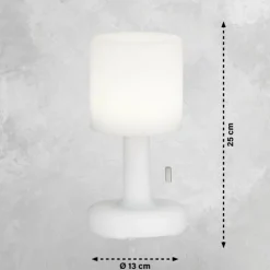 Lampe à poser FHL easy Termoli LED Blanc, 1 lumière, Télécommandes, Changeur de couleurs