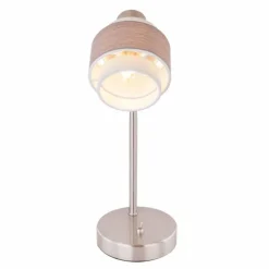 Luminaires Globo Lighting Lampes À Poser|Lampe à poser Globo ASHGAAN Nickel mat, 1 lumière