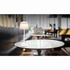 Lampe à poser Globo GREGOIR LED Blanc, 1 lumière