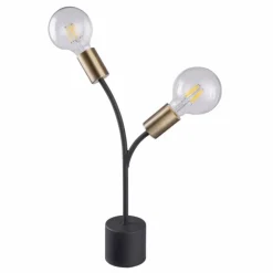 Luminaires Globo Lighting Lampes À Poser|Lampe à poser Globo HEBUL Noir, 2 lumières