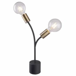 Luminaires Globo Lighting Lampes À Poser|Lampe à poser Globo HEBUL Noir, 2 lumières