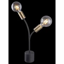 Luminaires Globo Lighting Lampes À Poser|Lampe à poser Globo HEBUL Noir, 2 lumières