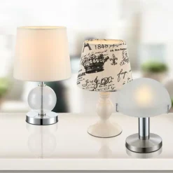 Luminaires Globo Lighting Éclairage Led|Lampe à poser Globo LED Nickel mat, 1 lumière