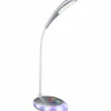 Luminaires Globo Lighting Éclairage Led|Lampe à poser Globo MINEA LED Argenté, 1 lumière, Changeur de couleurs