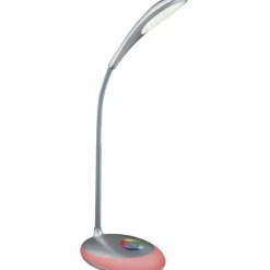 Luminaires Globo Lighting Éclairage Led|Lampe à poser Globo MINEA LED Argenté, 1 lumière, Changeur de couleurs