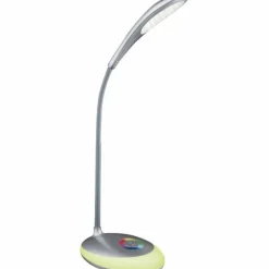 Luminaires Globo Lighting Éclairage Led|Lampe à poser Globo MINEA LED Argenté, 1 lumière, Changeur de couleurs