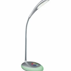 Luminaires Globo Lighting Éclairage Led|Lampe à poser Globo MINEA LED Argenté, 1 lumière, Changeur de couleurs
