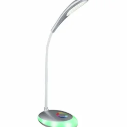 Luminaires Globo Lighting Éclairage Led|Lampe à poser Globo MINEA LED Argenté, 1 lumière, Changeur de couleurs