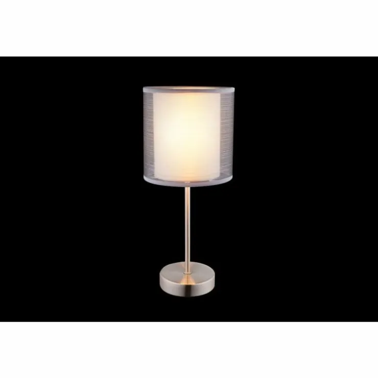 Luminaires Globo Lighting Lampes À Poser|Lampe à poser Globo Nickel mat, 1 lumière